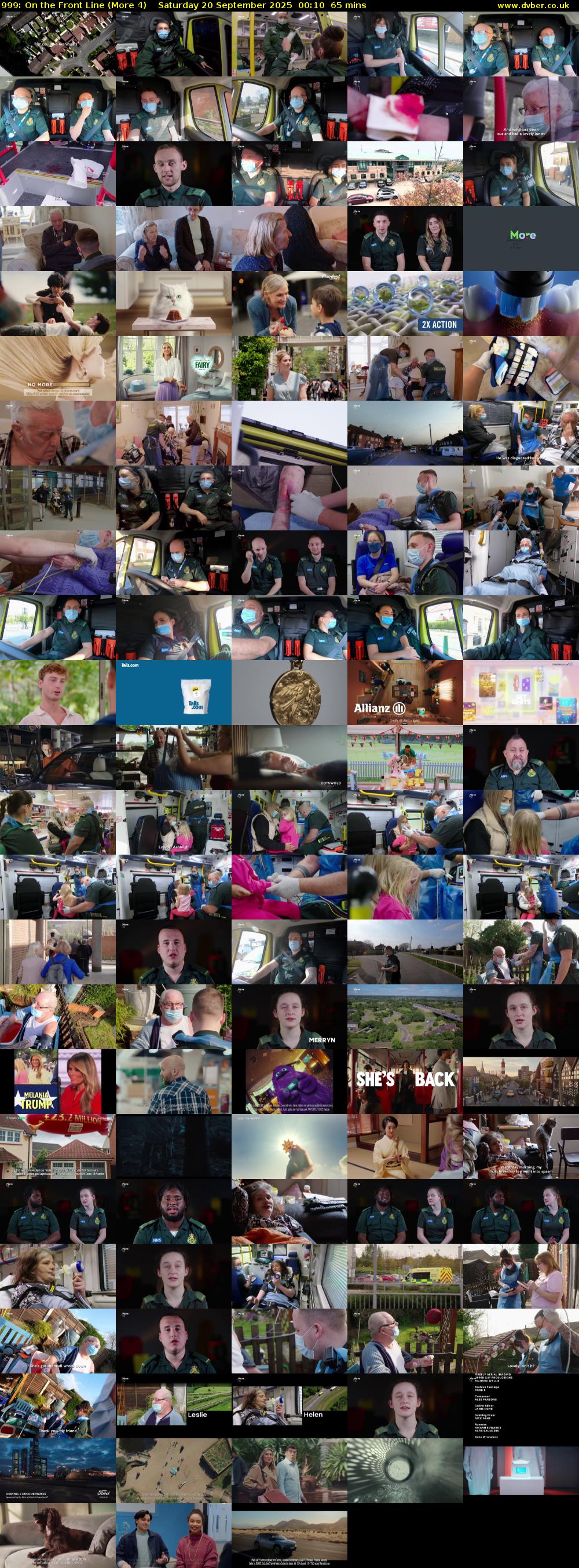 999: On the Front Line (More 4) Saturday 20 September 2025 00:10 - 01:15
