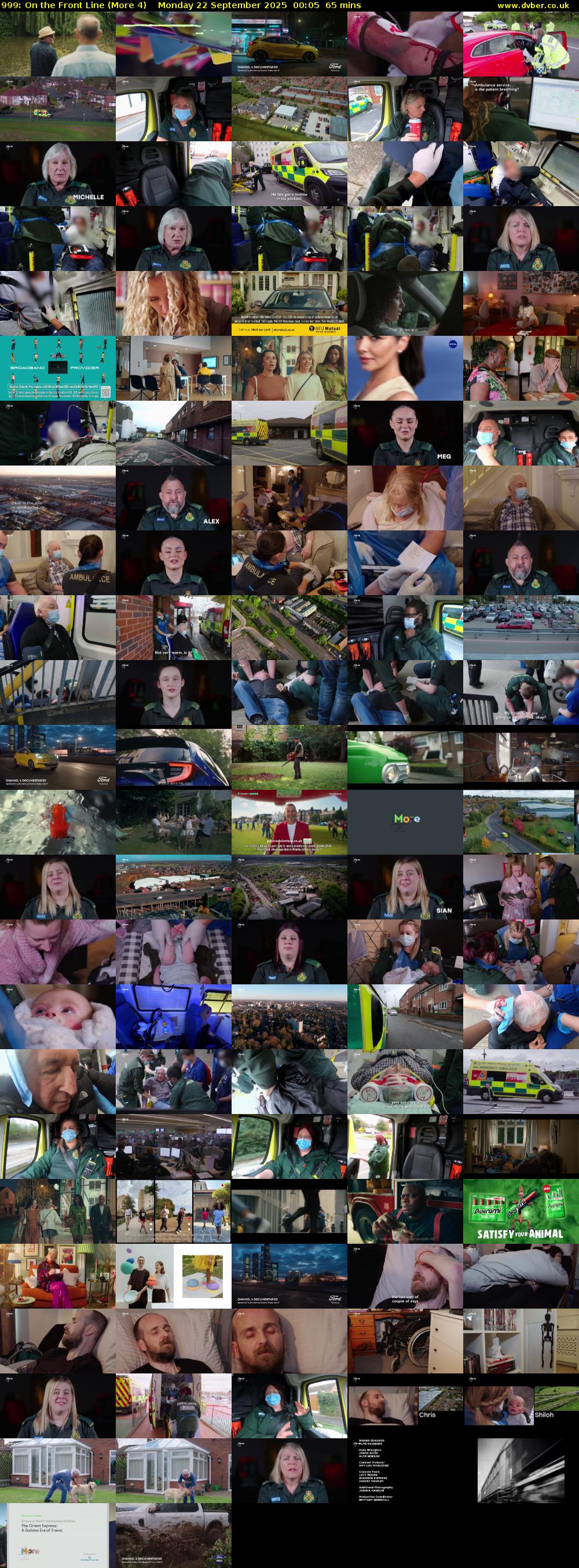 999: On the Front Line (More 4) Monday 22 September 2025 00:05 - 01:10