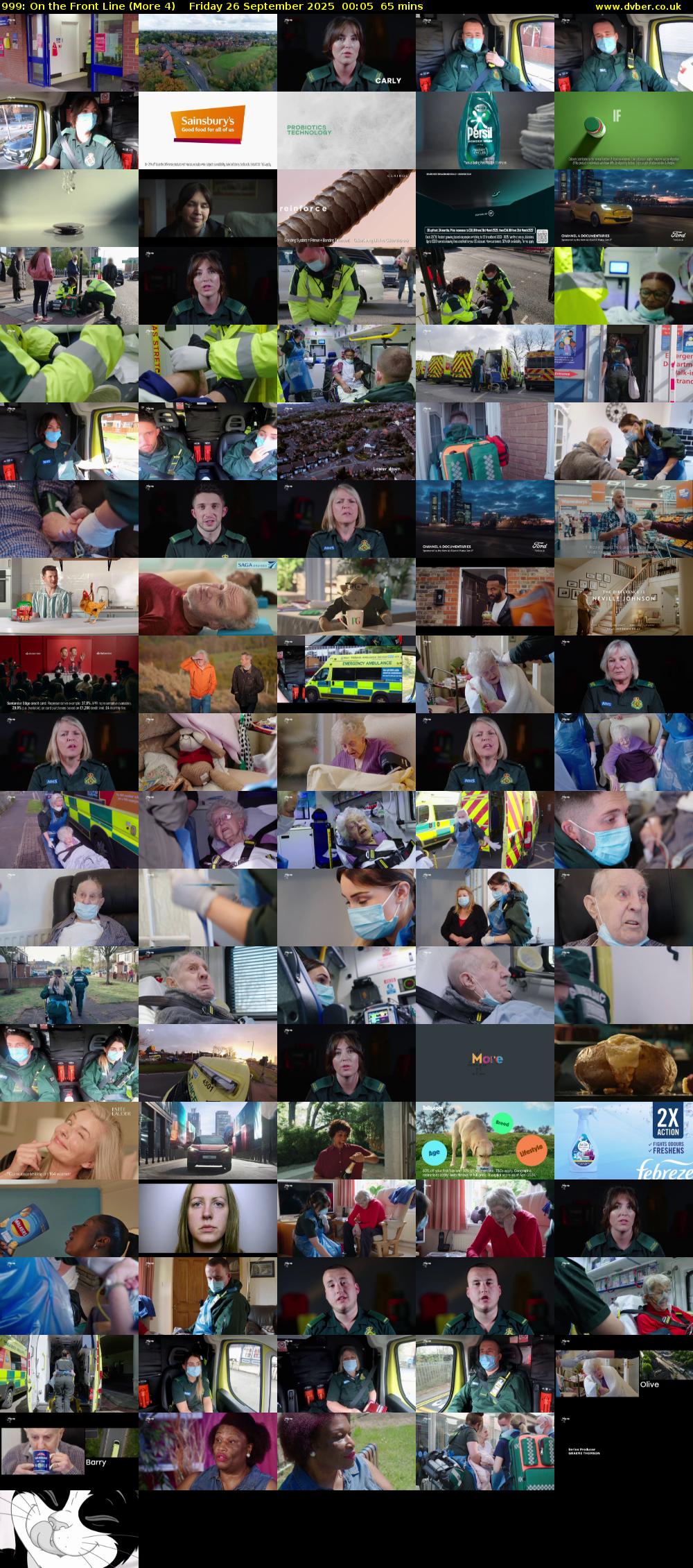 999: On the Front Line (More 4) Friday 26 September 2025 00:05 - 01:10