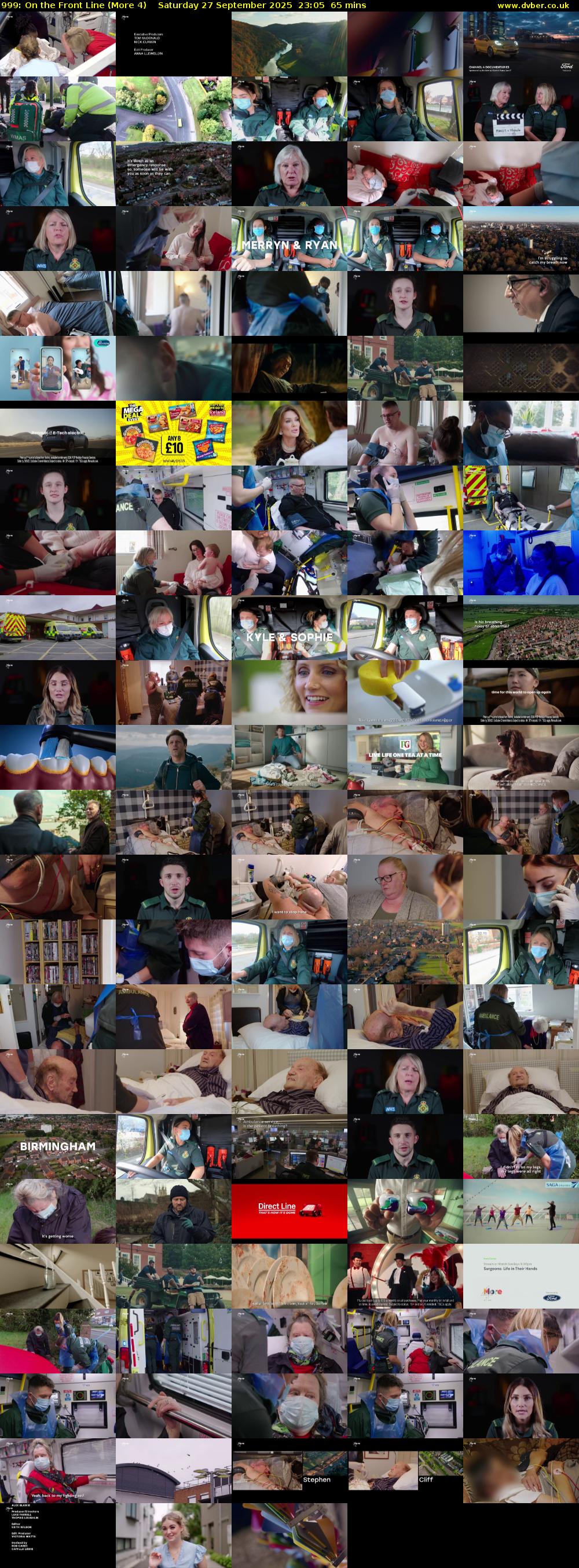 999: On the Front Line (More 4) Saturday 27 September 2025 23:05 - 00:10