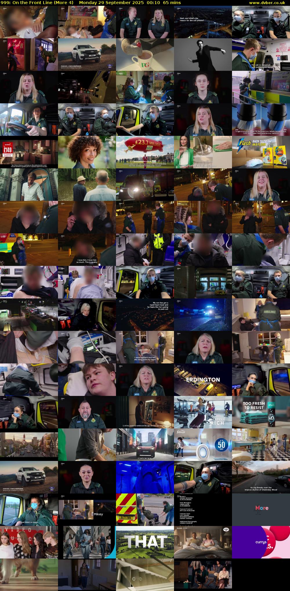 999: On the Front Line (More 4) Monday 29 September 2025 00:10 - 01:15