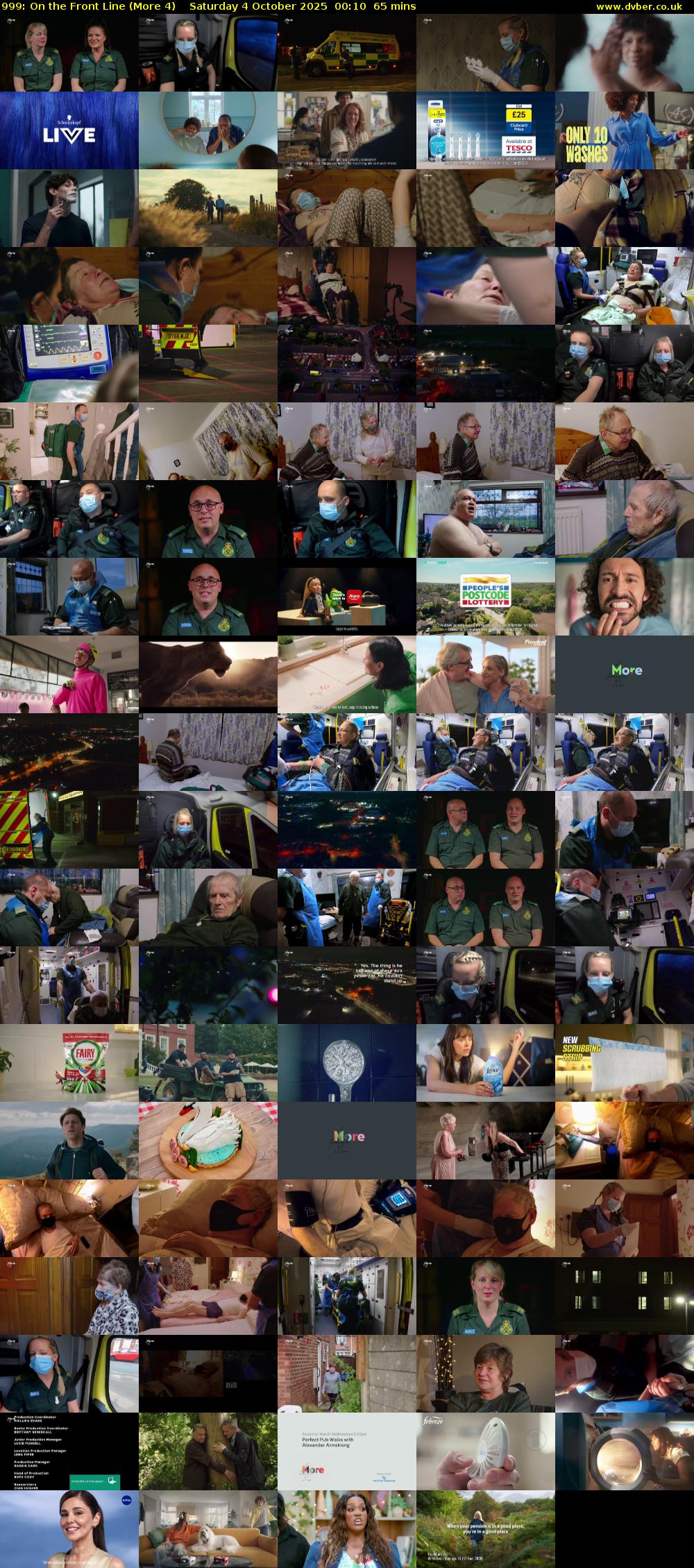 999: On the Front Line (More 4) Saturday 4 October 2025 00:10 - 01:15