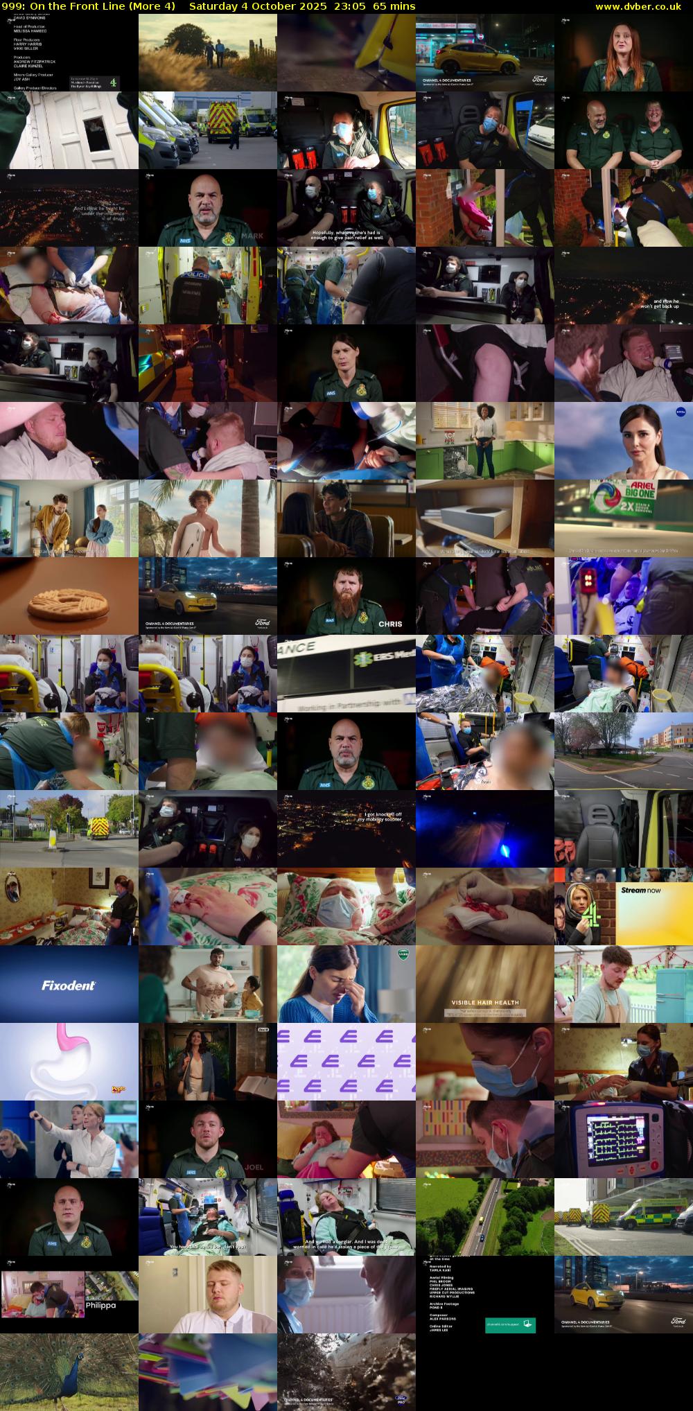 999: On the Front Line (More 4) Saturday 4 October 2025 23:05 - 00:10