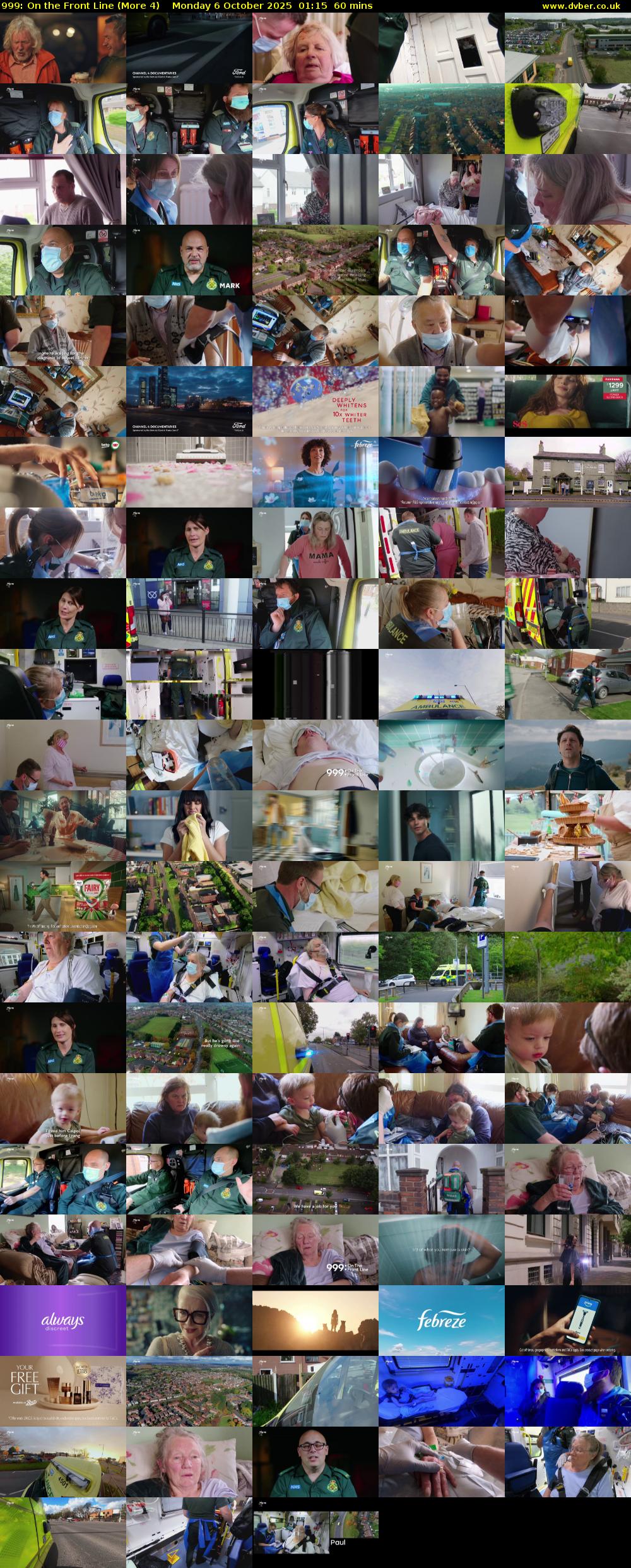 999: On the Front Line (More 4) Monday 6 October 2025 01:15 - 02:15