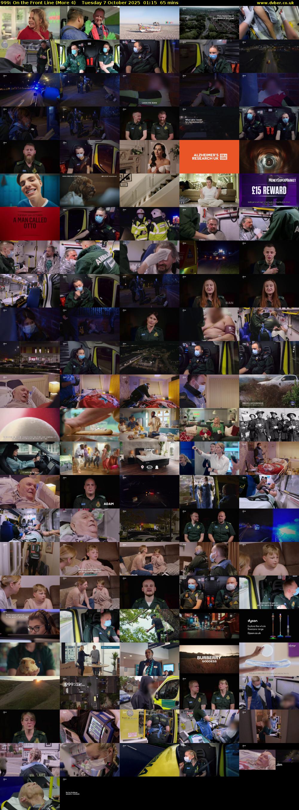 999: On the Front Line (More 4) Tuesday 7 October 2025 01:15 - 02:20