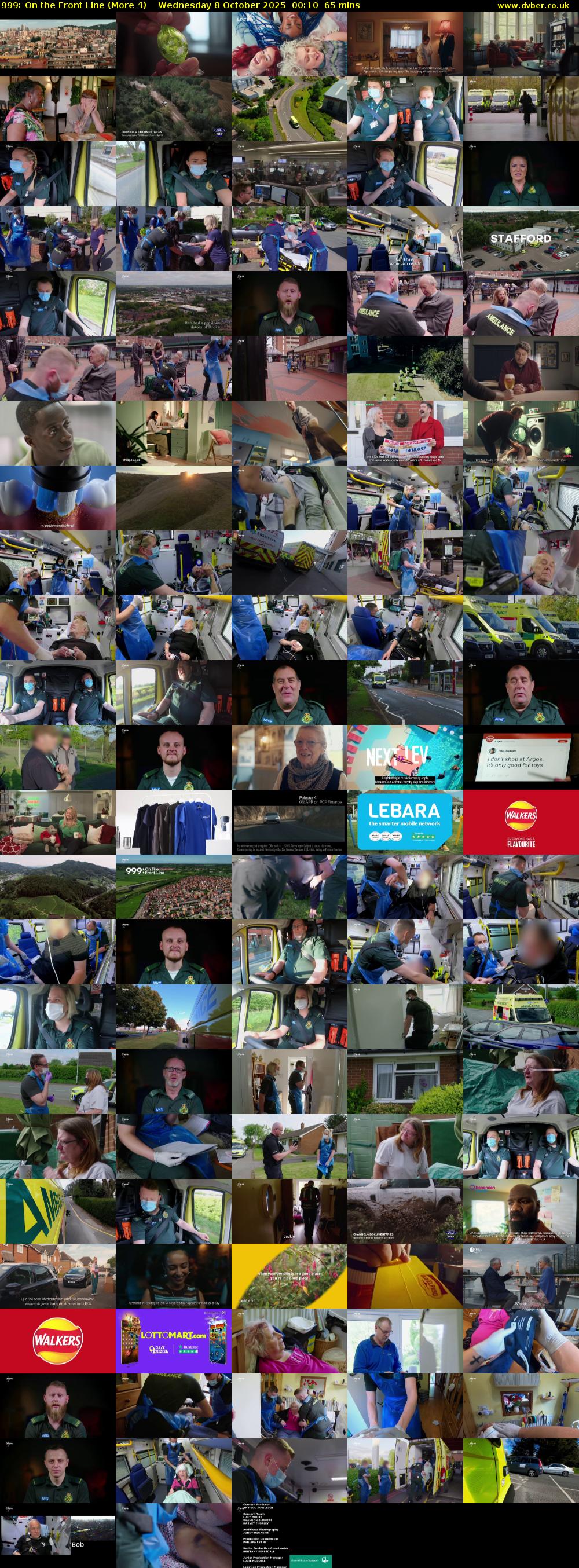 999: On the Front Line (More 4) Wednesday 8 October 2025 00:10 - 01:15