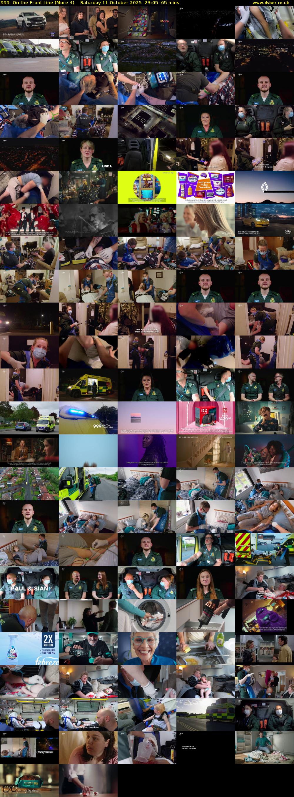 999: On the Front Line (More 4) Saturday 11 October 2025 23:05 - 00:10