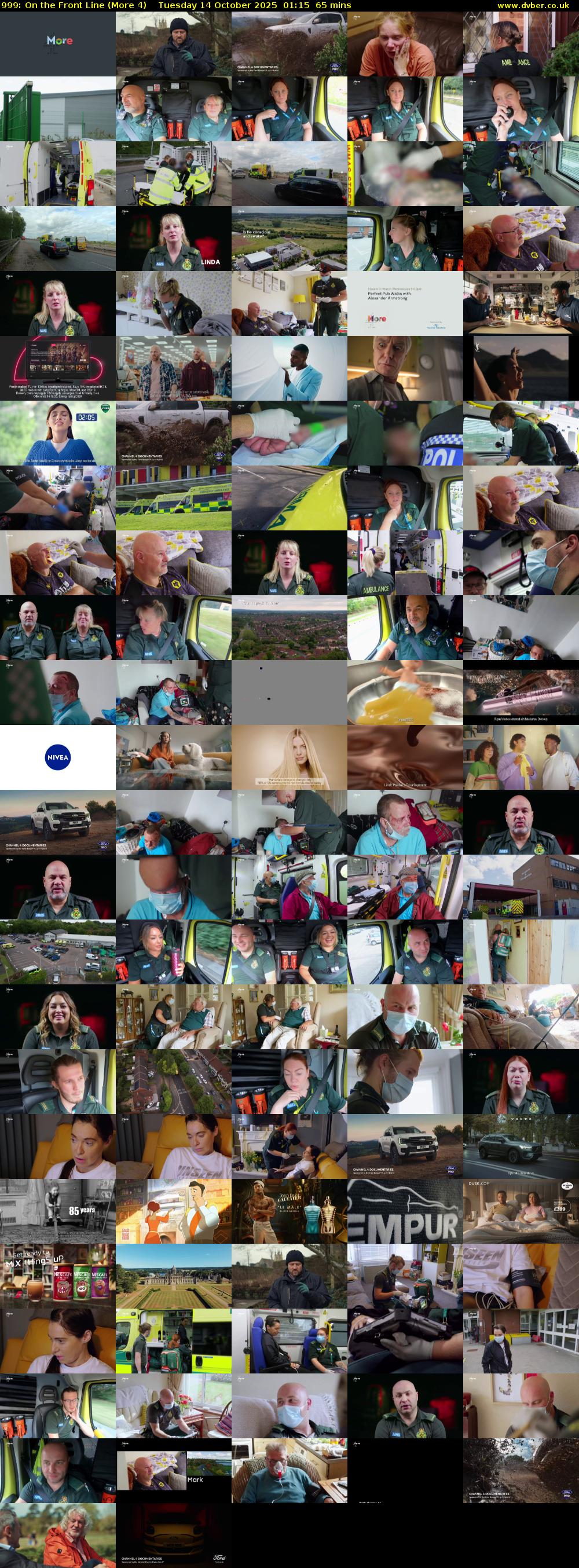 999: On the Front Line (More 4) Tuesday 14 October 2025 01:15 - 02:20