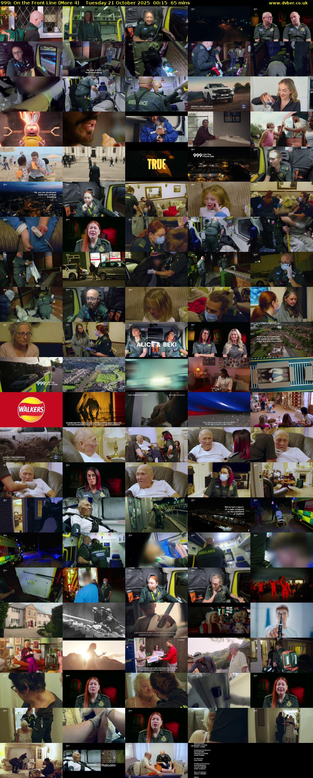 999: On the Front Line (More 4) Tuesday 21 October 2025 00:15 - 01:20