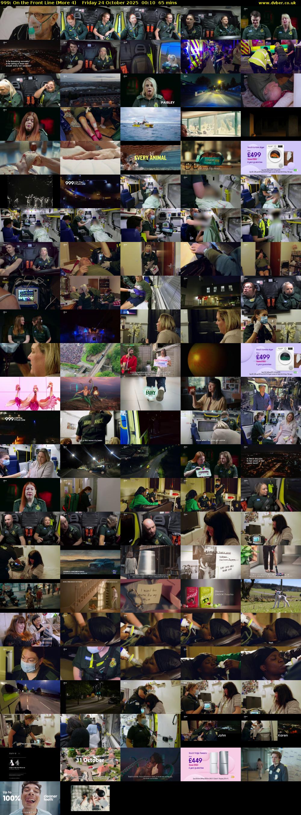 999: On the Front Line (More 4) Friday 24 October 2025 00:10 - 01:15
