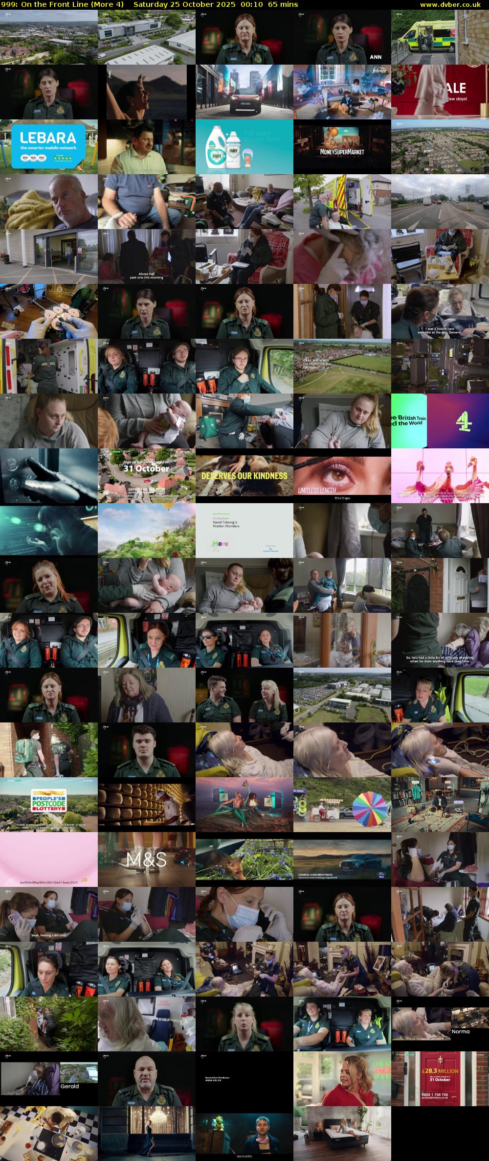 999: On the Front Line (More 4) Saturday 25 October 2025 00:10 - 01:15