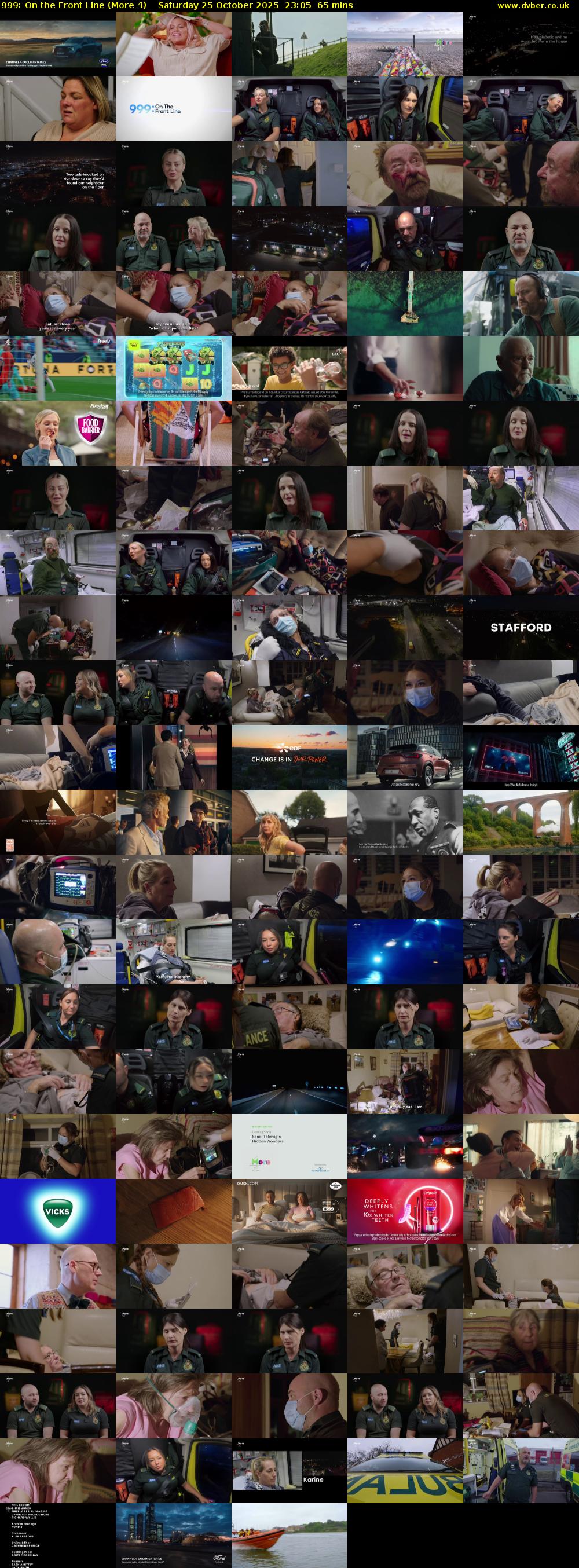 999: On the Front Line (More 4) Saturday 25 October 2025 23:05 - 00:10