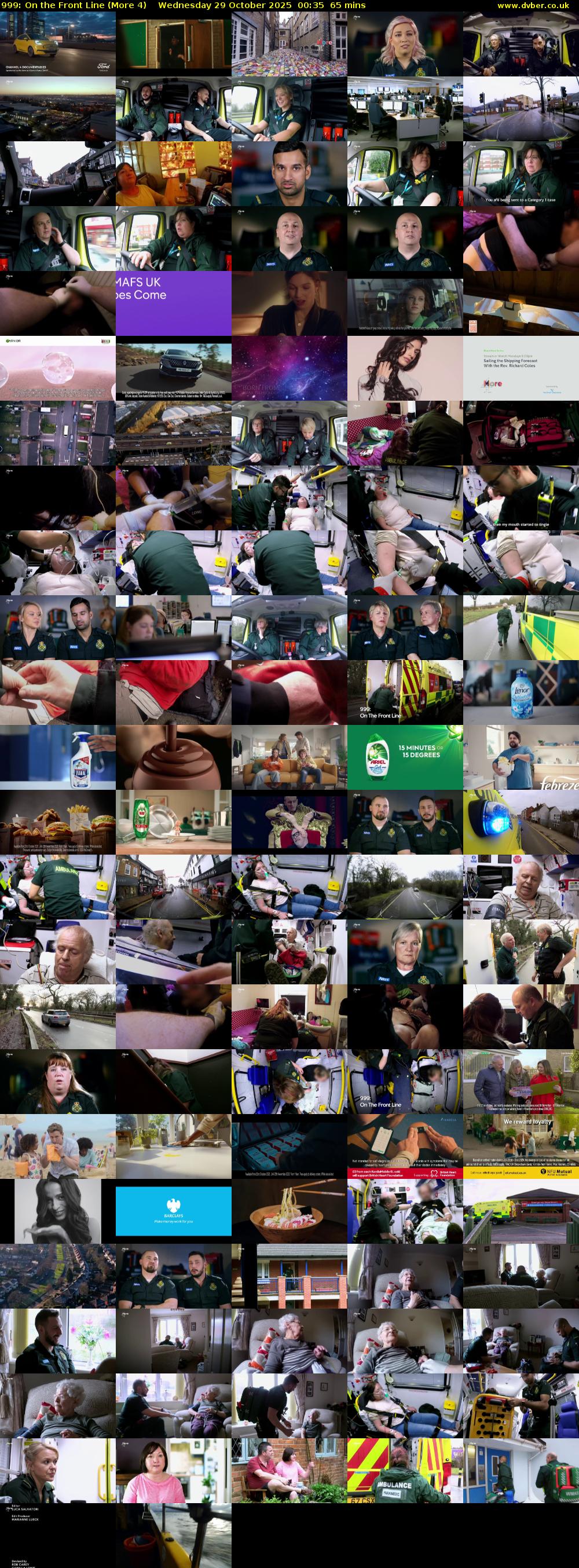 999: On the Front Line (More 4) Wednesday 29 October 2025 00:35 - 01:40
