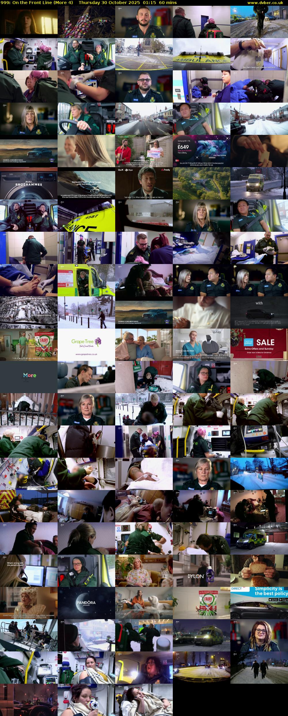 999: On the Front Line (More 4) Thursday 30 October 2025 01:15 - 02:15