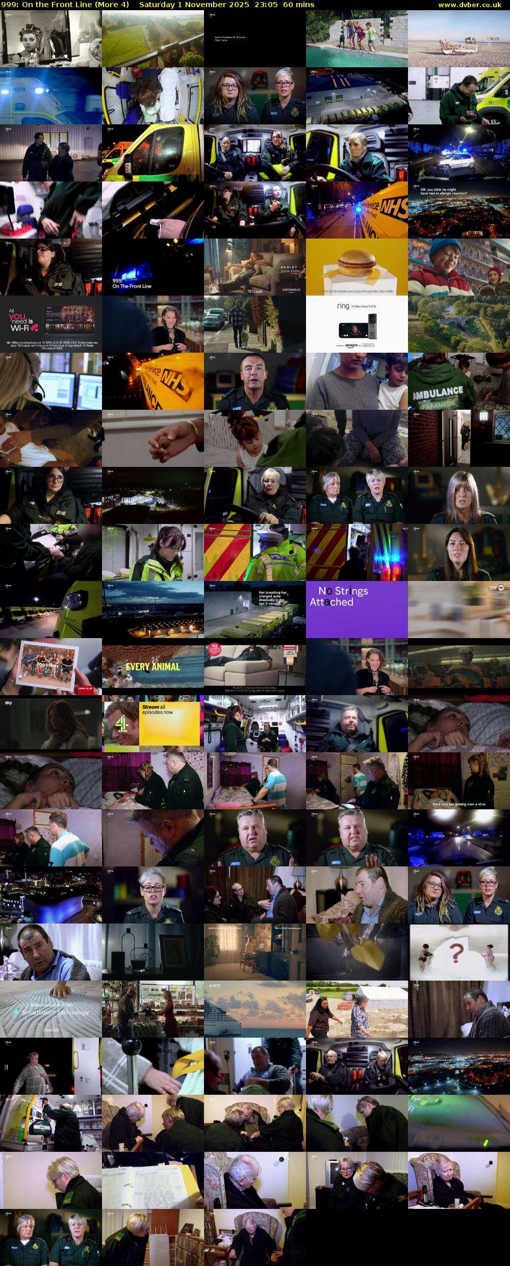 999: On the Front Line (More 4) Saturday 1 November 2025 23:05 - 00:05