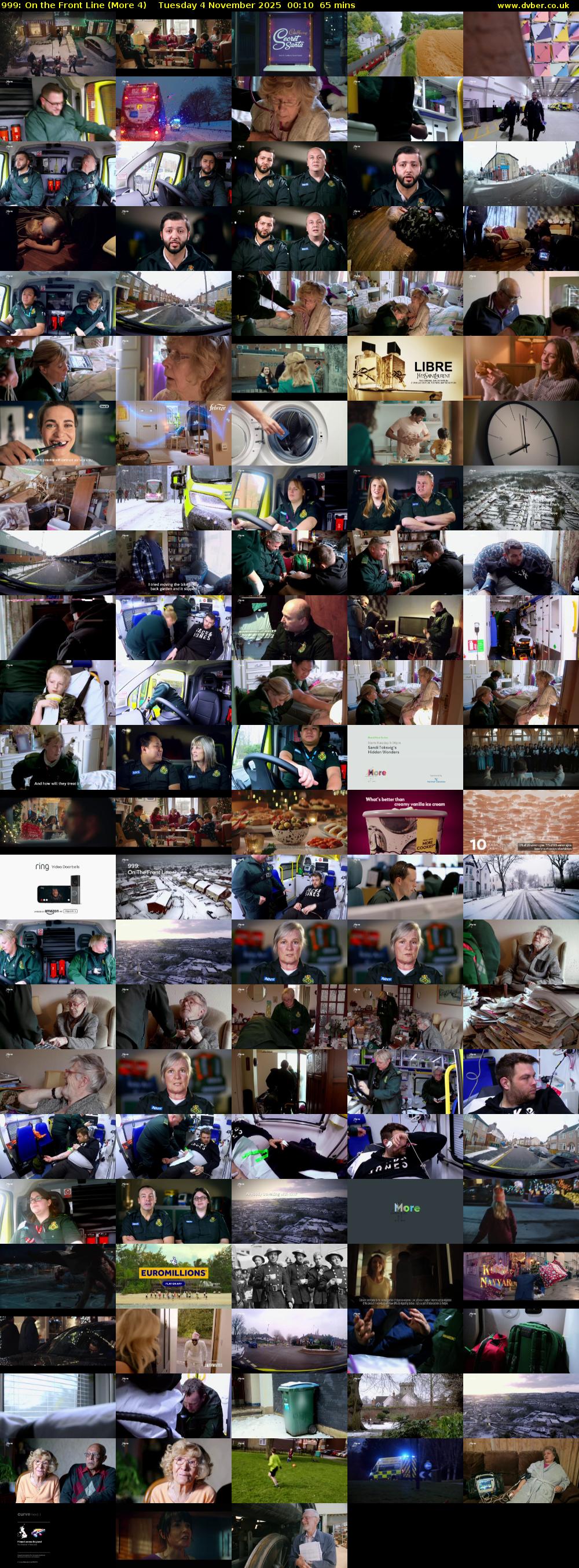 999: On the Front Line (More 4) Tuesday 4 November 2025 00:10 - 01:15