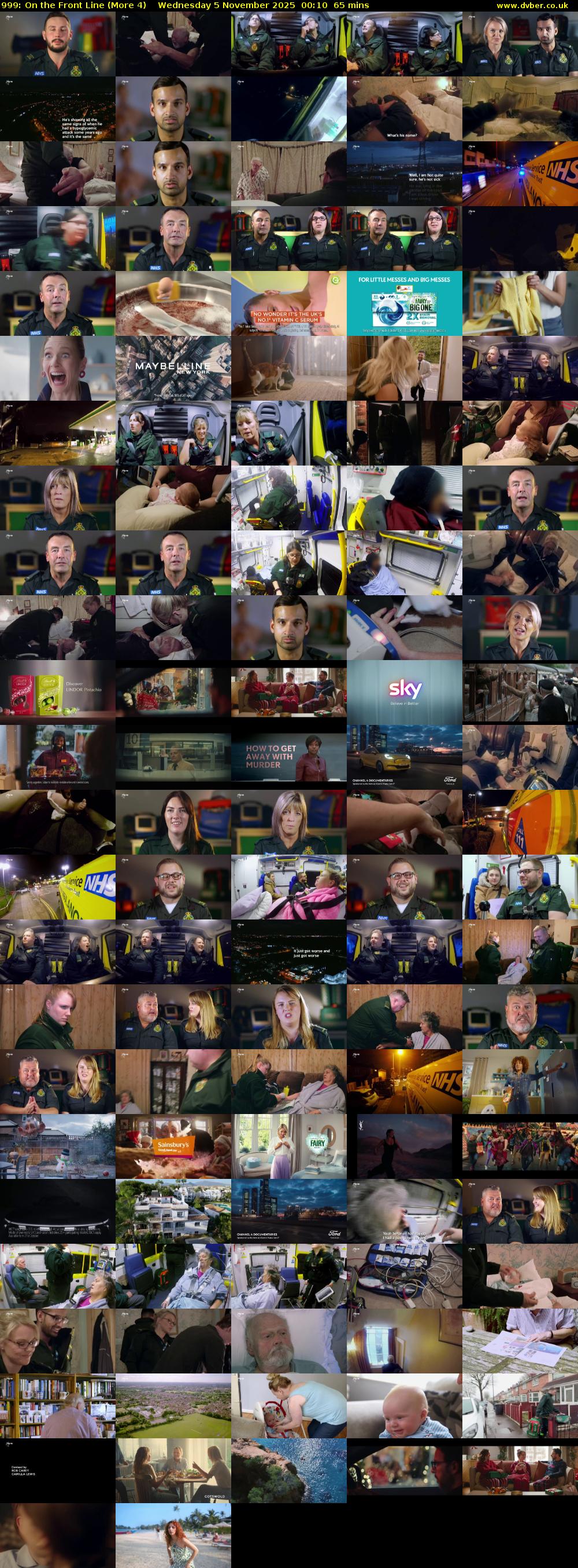 999: On the Front Line (More 4) Wednesday 5 November 2025 00:10 - 01:15