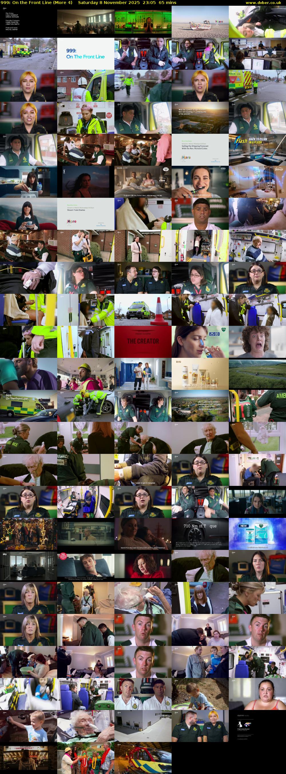 999: On the Front Line (More 4) Saturday 8 November 2025 23:05 - 00:10