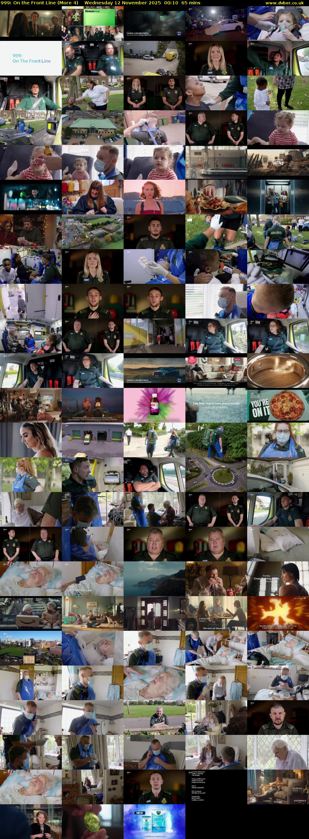 999: On the Front Line (More 4) Wednesday 12 November 2025 00:10 - 01:15