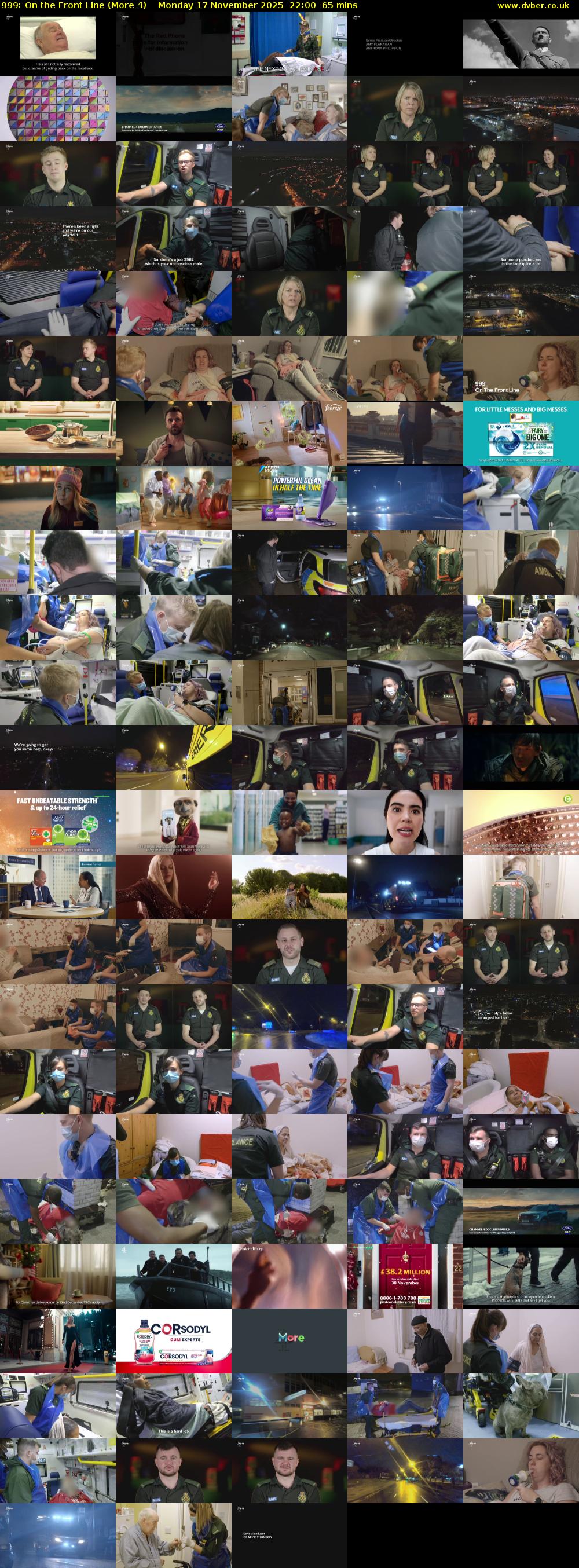 999: On the Front Line (More 4) Monday 17 November 2025 22:00 - 23:05