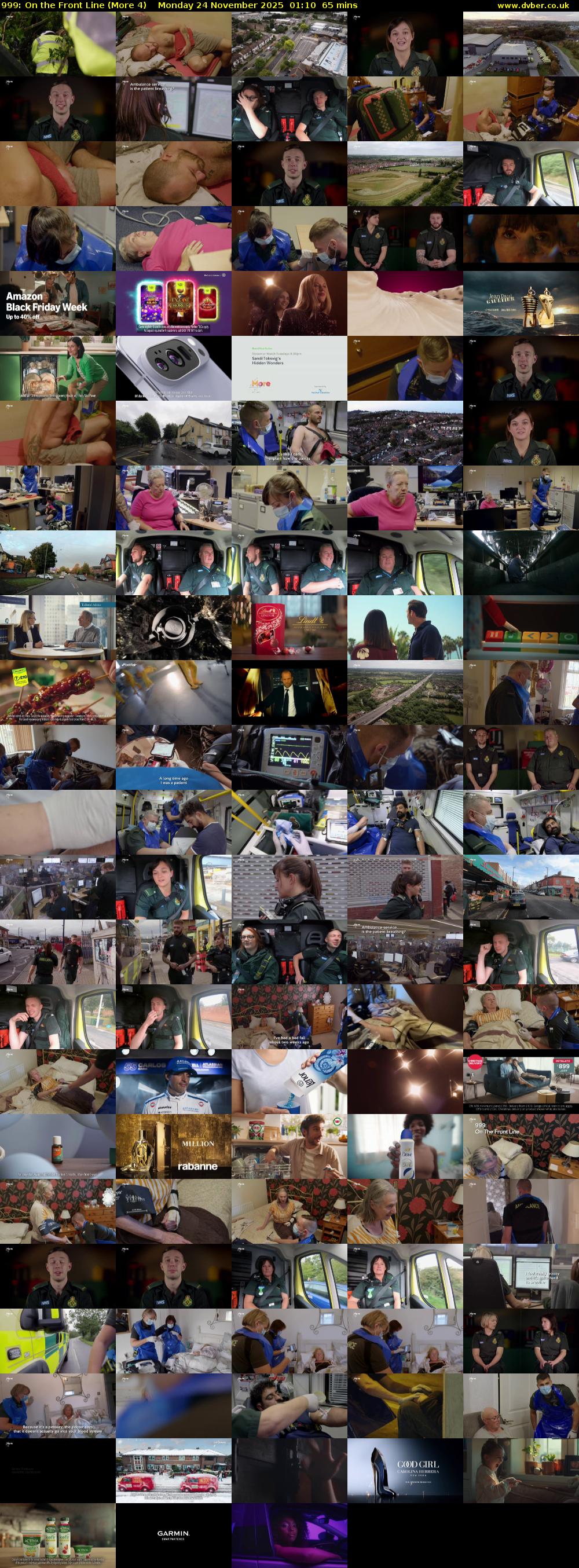 999: On the Front Line (More 4) Monday 24 November 2025 01:10 - 02:15