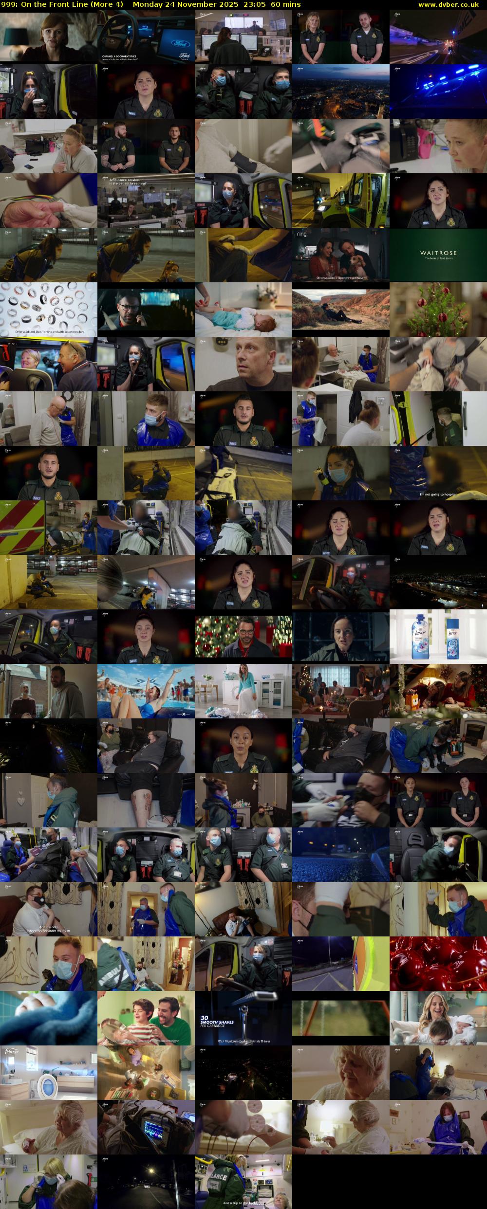 999: On the Front Line (More 4) Monday 24 November 2025 23:05 - 00:05