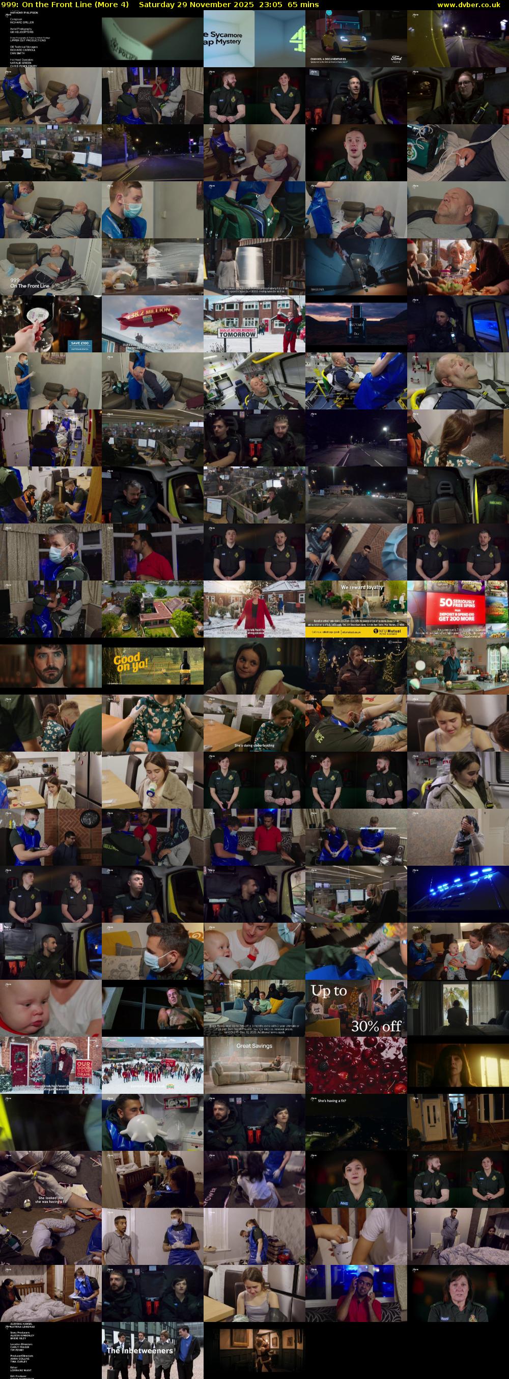 999: On the Front Line (More 4) Saturday 29 November 2025 23:05 - 00:10