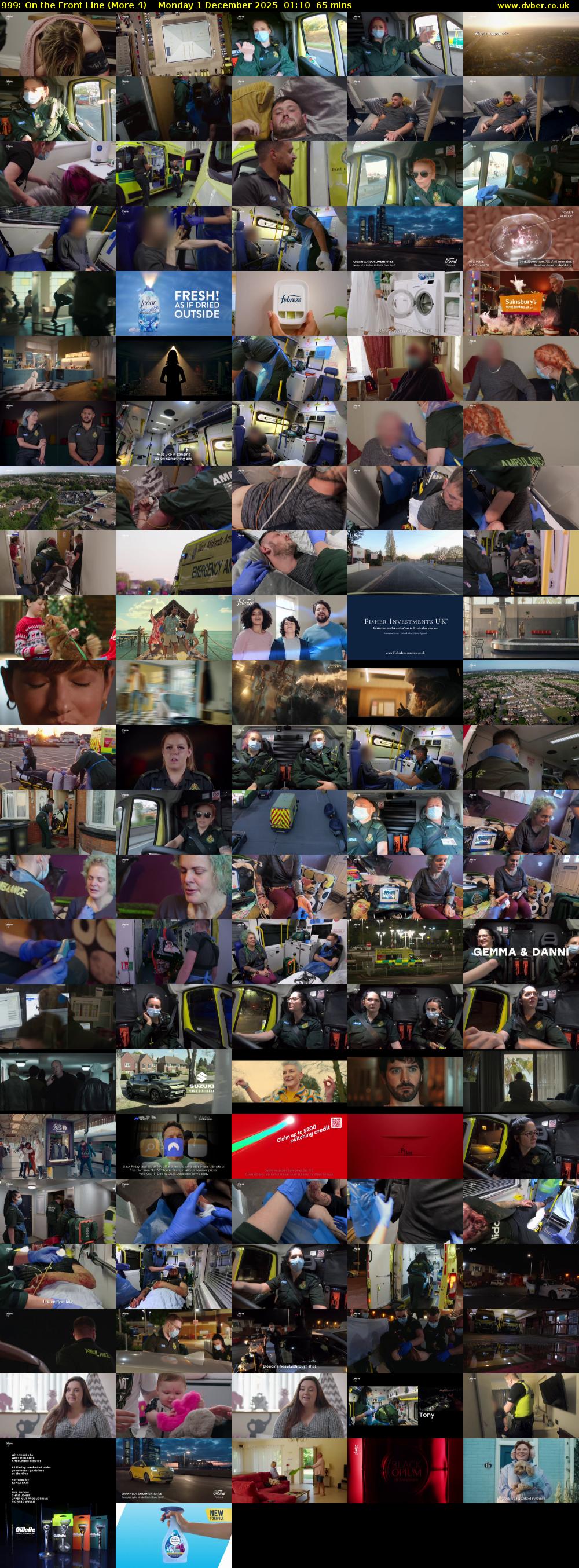 999: On the Front Line (More 4) Monday 1 December 2025 01:10 - 02:15