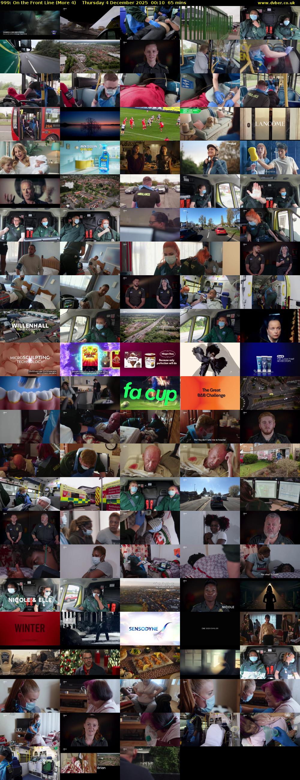 999: On the Front Line (More 4) Thursday 4 December 2025 00:10 - 01:15