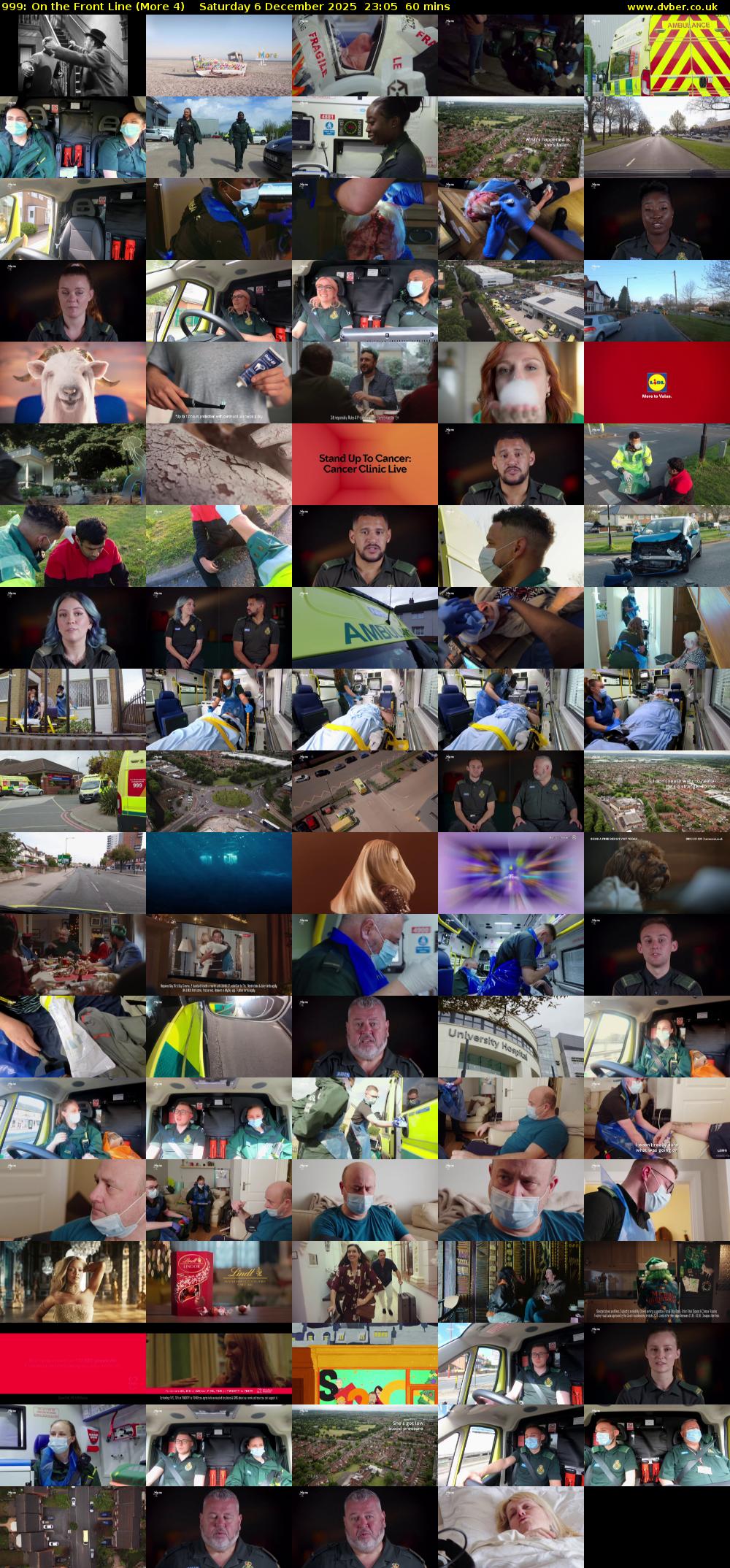 999: On the Front Line (More 4) Saturday 6 December 2025 23:05 - 00:05
