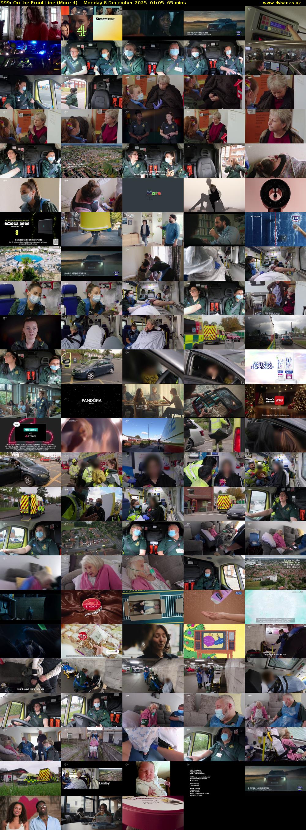 999: On the Front Line (More 4) Monday 8 December 2025 01:05 - 02:10