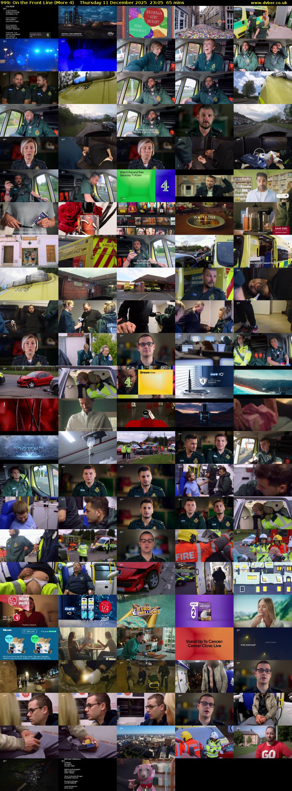 999: On the Front Line (More 4) Thursday 11 December 2025 23:05 - 00:10