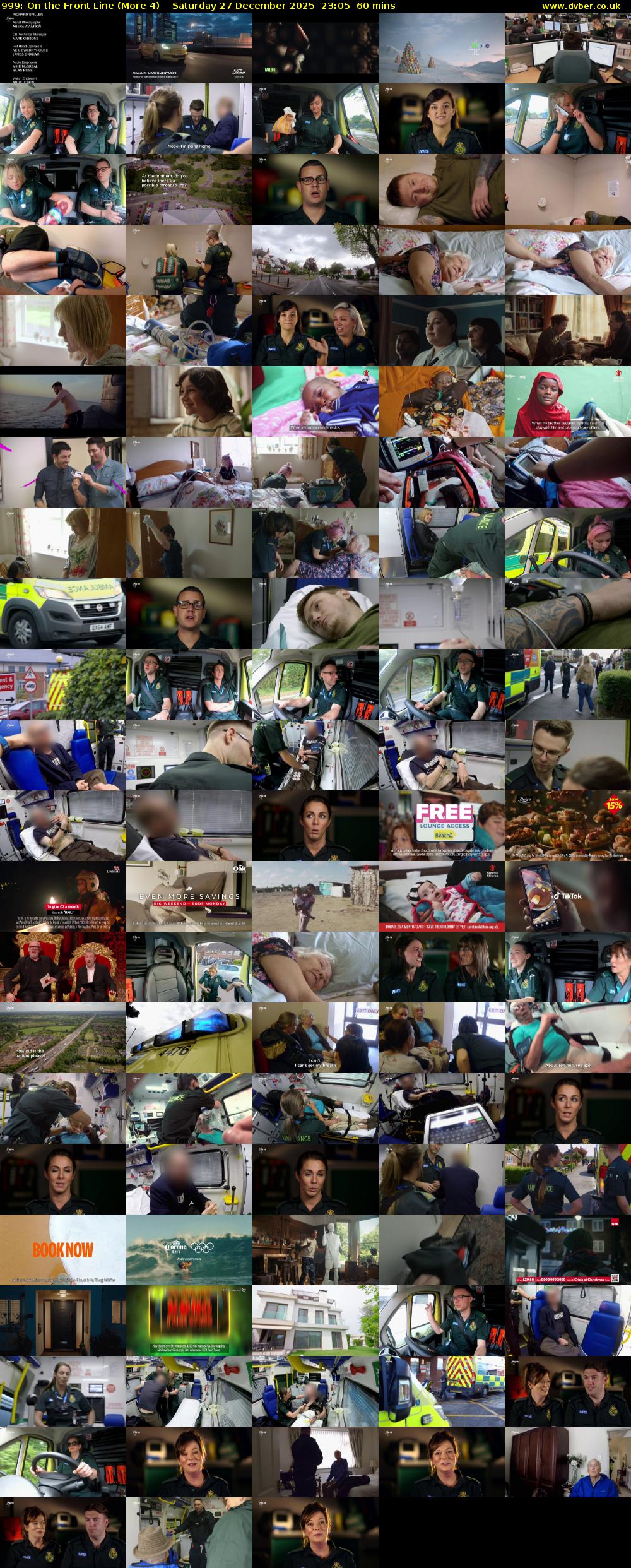 999: On the Front Line (More 4) Saturday 27 December 2025 23:05 - 00:05