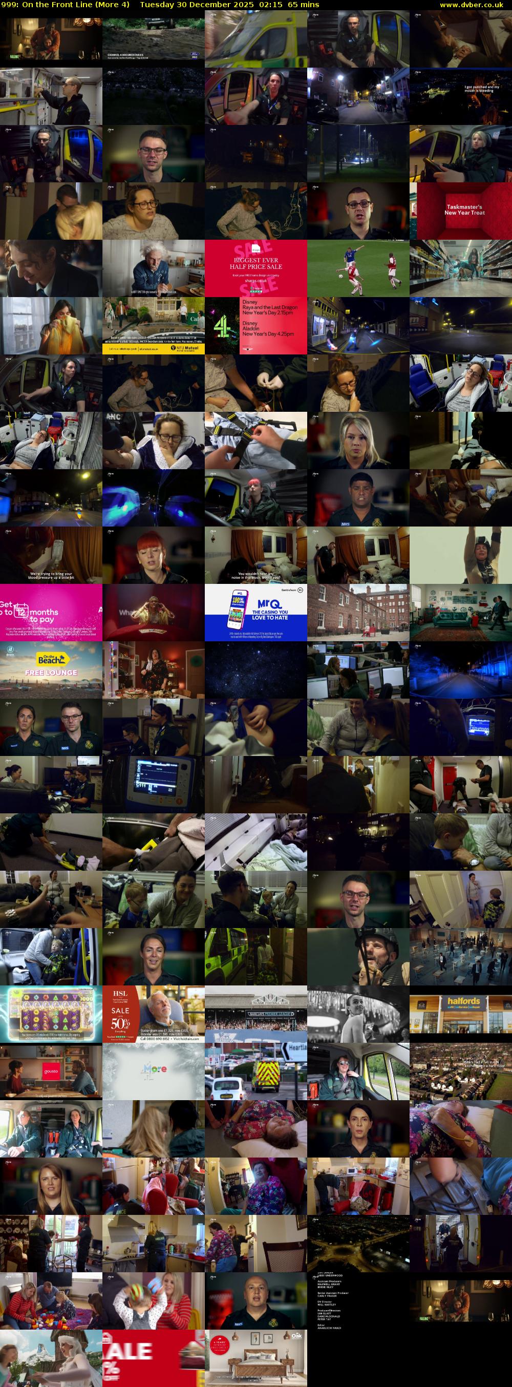 999: On the Front Line (More 4) Tuesday 30 December 2025 02:15 - 03:20