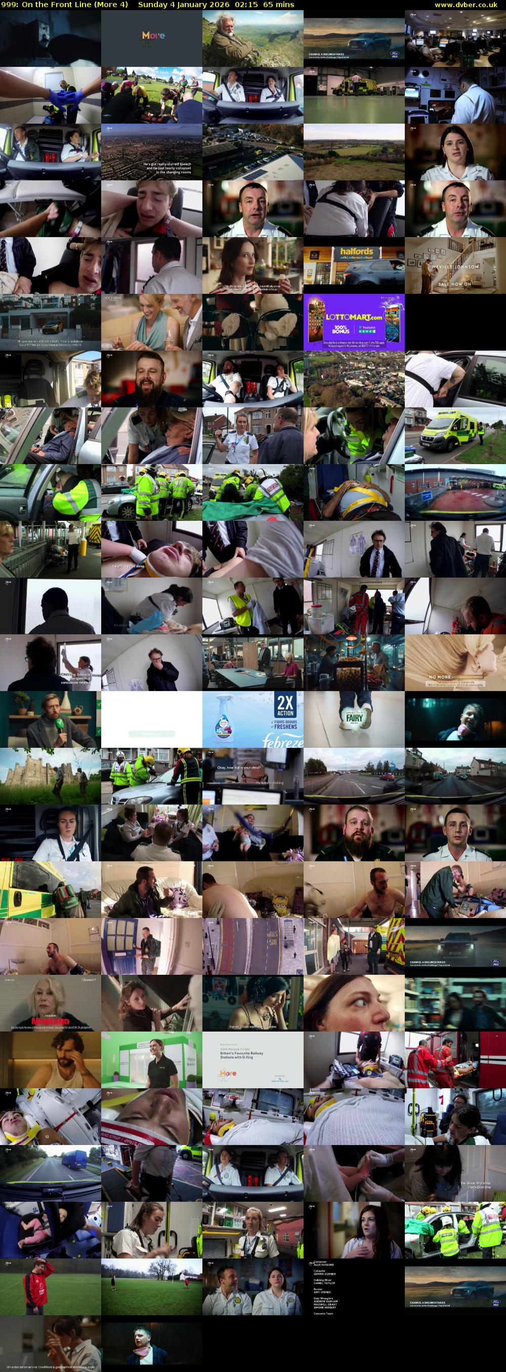 999: On the Front Line (More 4) Sunday 4 January 2026 02:15 - 03:20