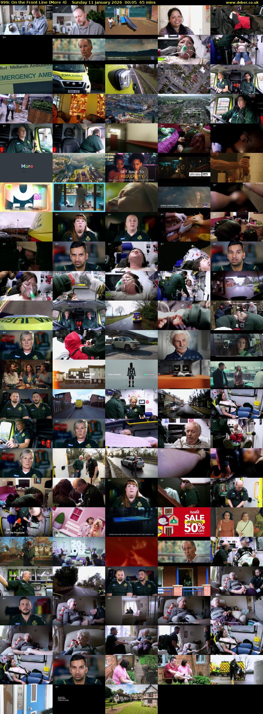 999: On the Front Line (More 4) Sunday 11 January 2026 00:05 - 01:10