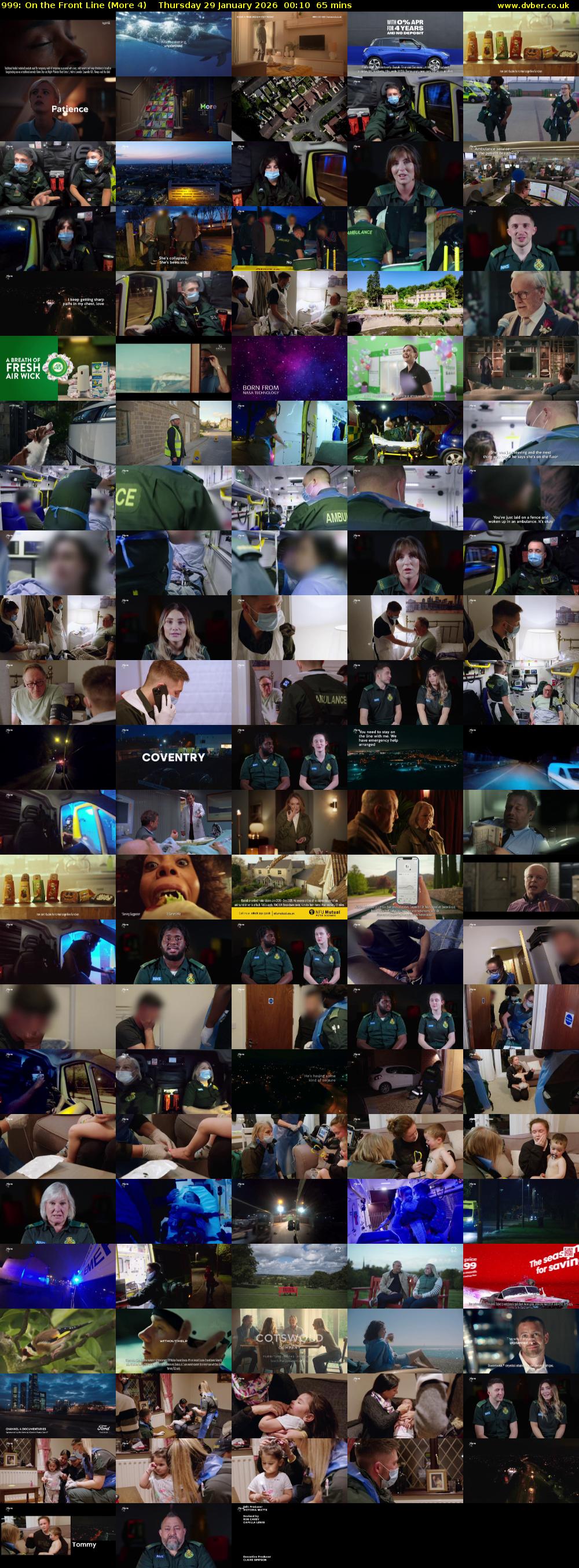 999: On the Front Line (More 4) Thursday 29 January 2026 00:10 - 01:15