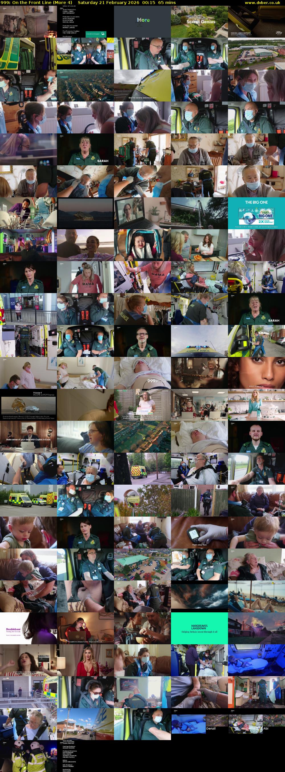 999: On the Front Line (More 4) Saturday 21 February 2026 00:15 - 01:20