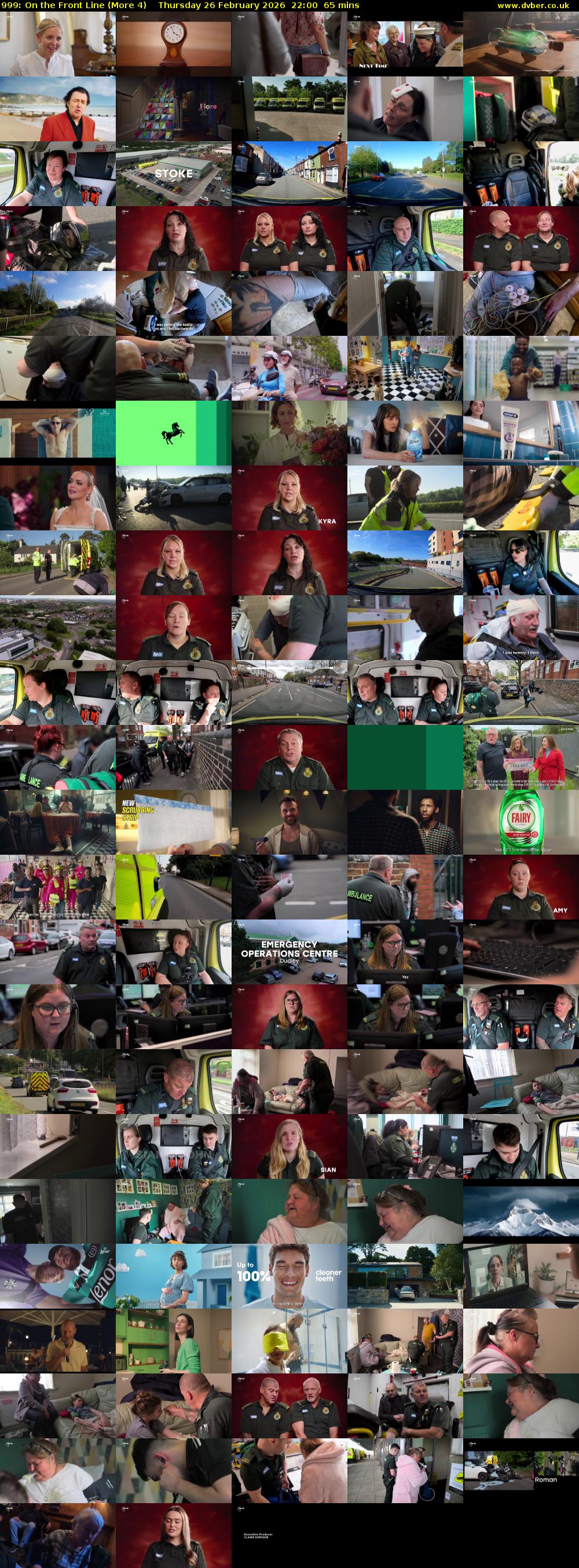 999: On the Front Line (More 4) Thursday 26 February 2026 22:00 - 23:05