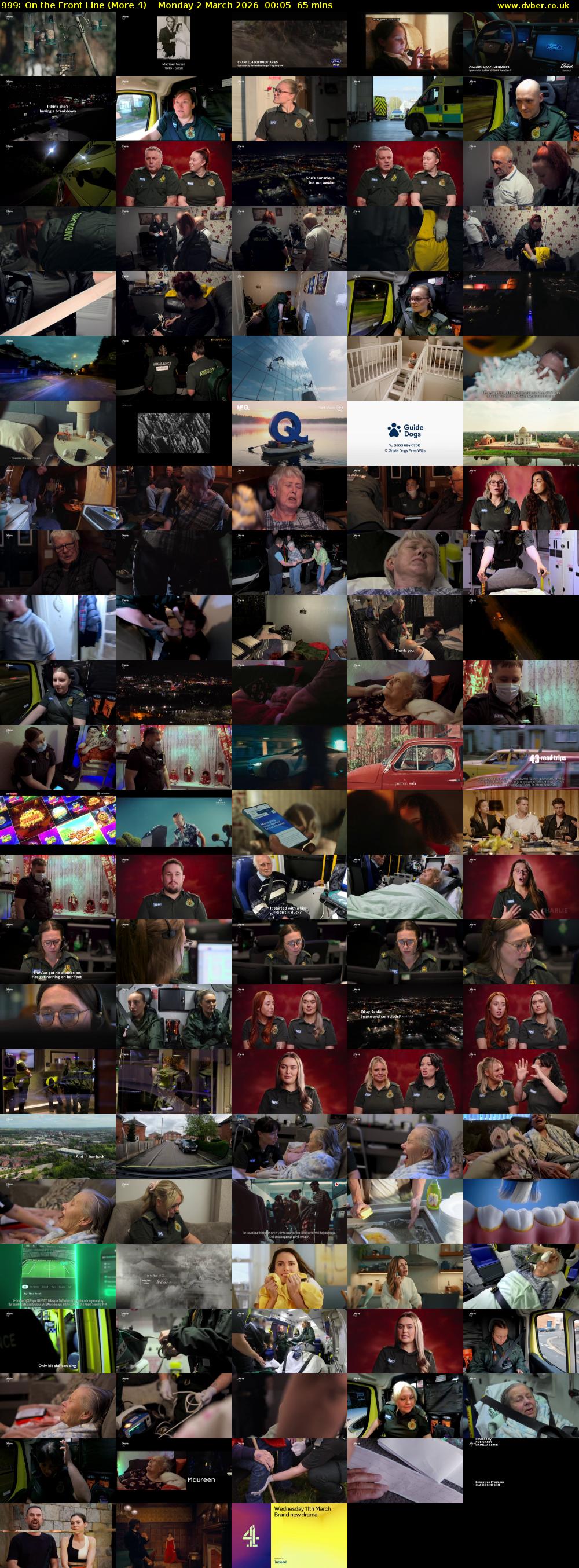 999: On the Front Line (More 4) Monday 2 March 2026 00:05 - 01:10