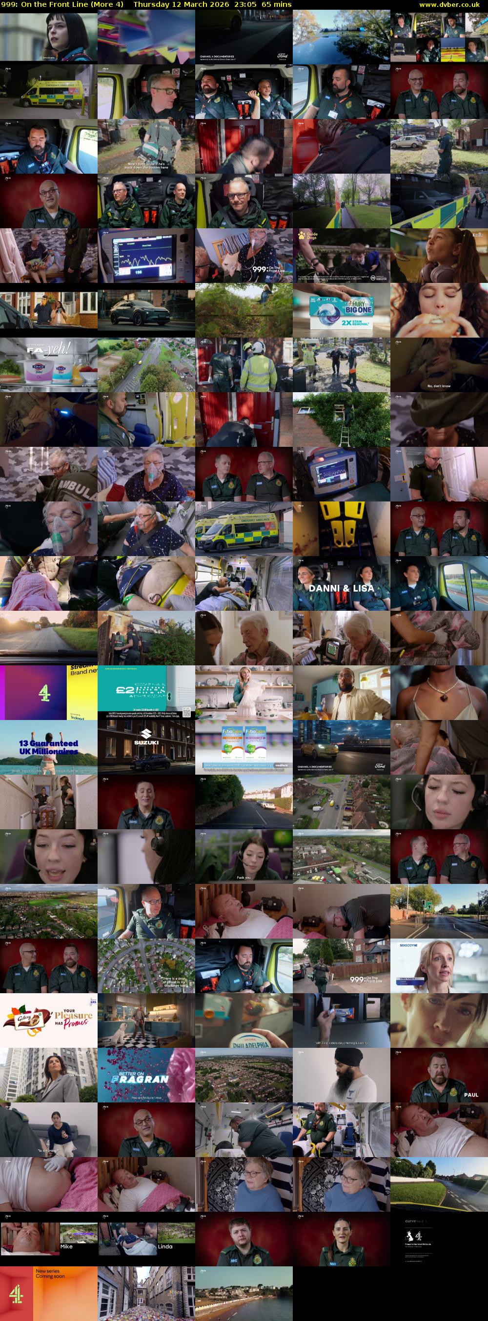 999: On the Front Line (More 4) Thursday 12 March 2026 23:05 - 00:10