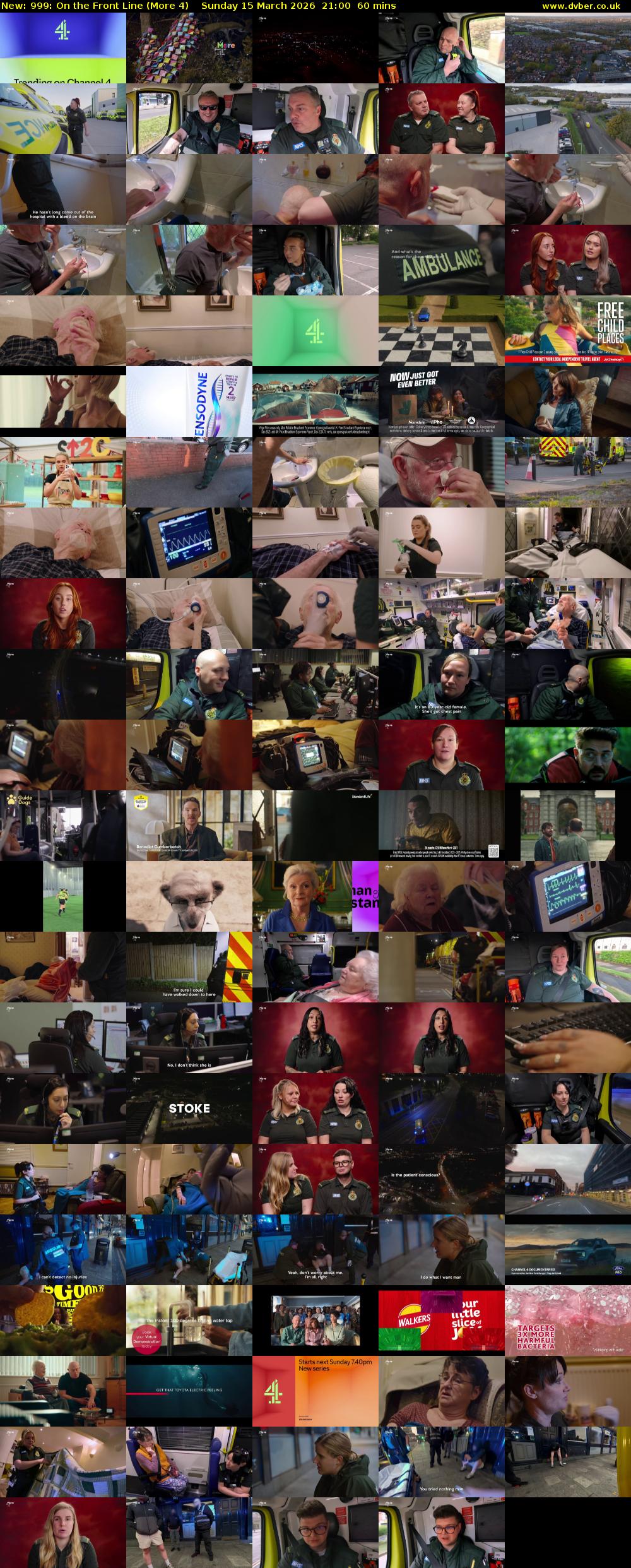 999: On the Front Line (More 4) Sunday 15 March 2026 21:00 - 22:00