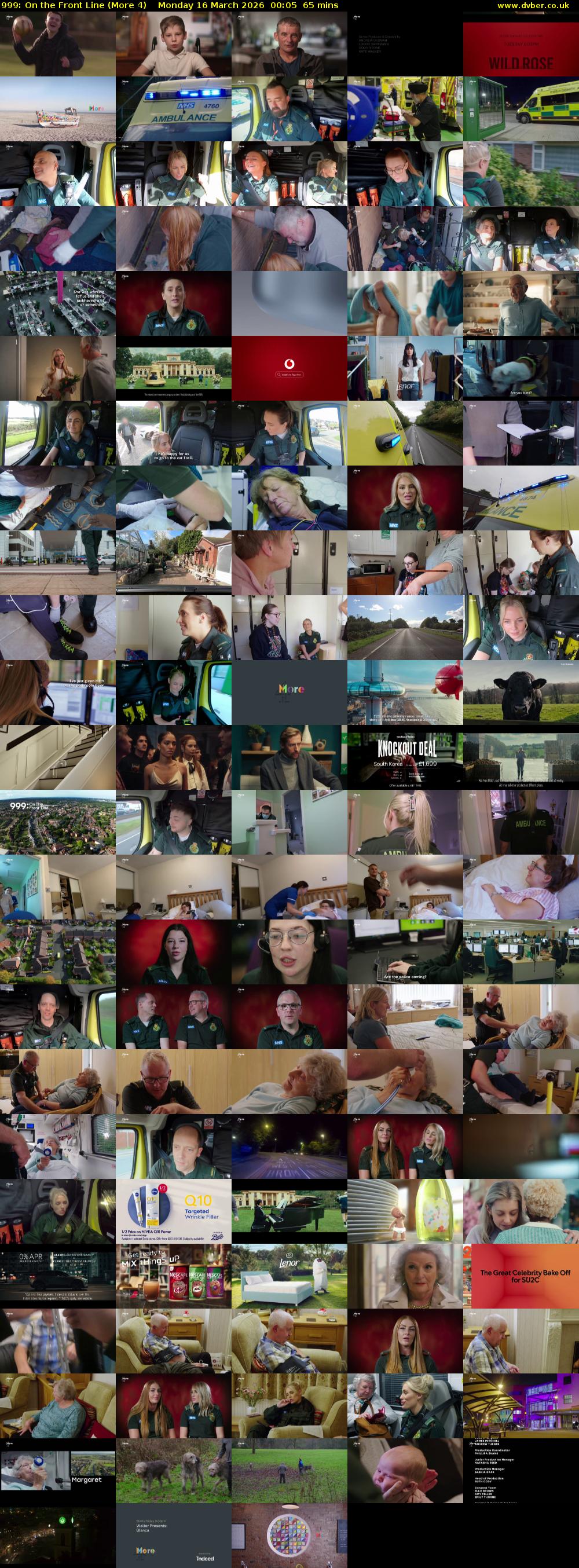 999: On the Front Line (More 4) Monday 16 March 2026 00:05 - 01:10