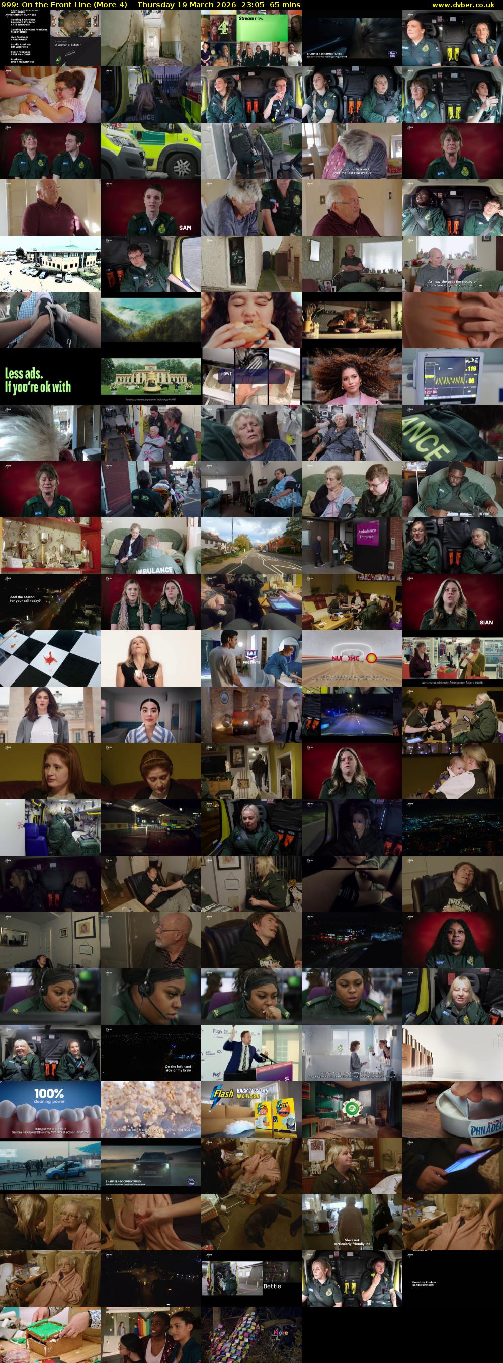 999: On the Front Line (More 4) Thursday 19 March 2026 23:05 - 00:10