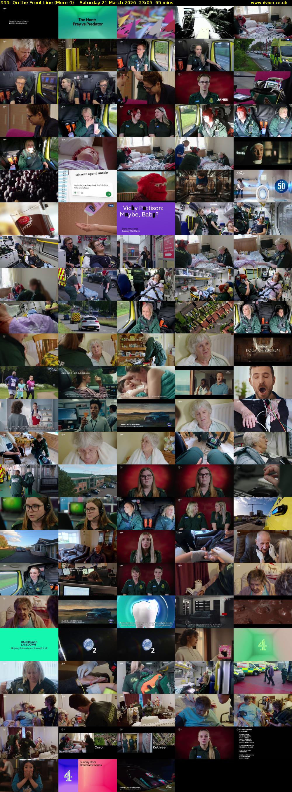 999: On the Front Line (More 4) Saturday 21 March 2026 23:05 - 00:10