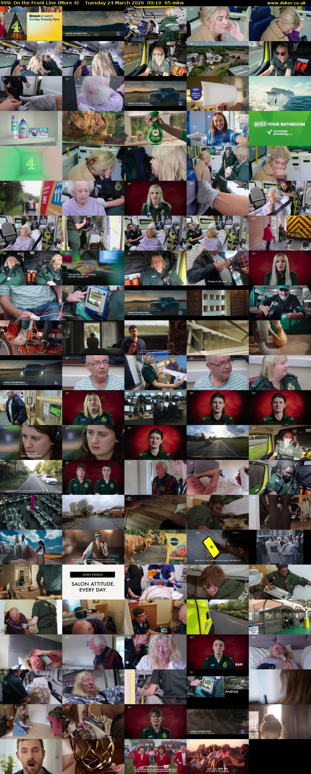 999: On the Front Line (More 4) Tuesday 24 March 2026 00:10 - 01:15