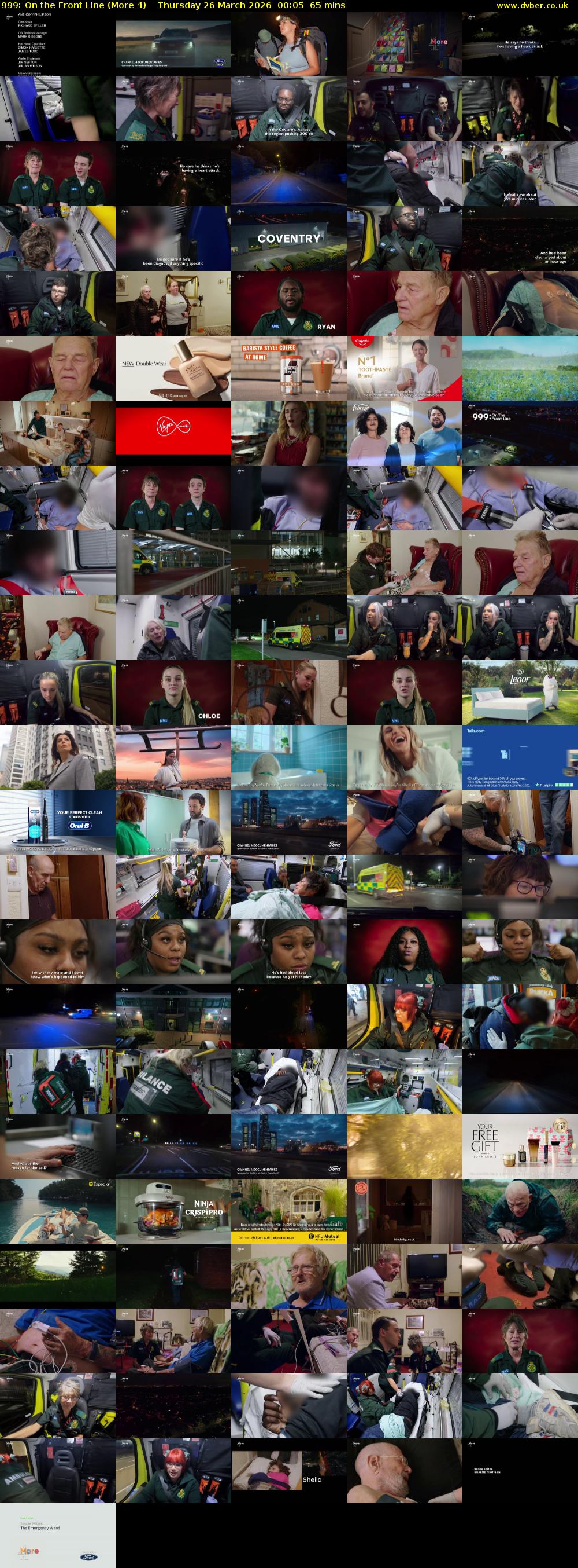 999: On the Front Line (More 4) Thursday 26 March 2026 00:05 - 01:10