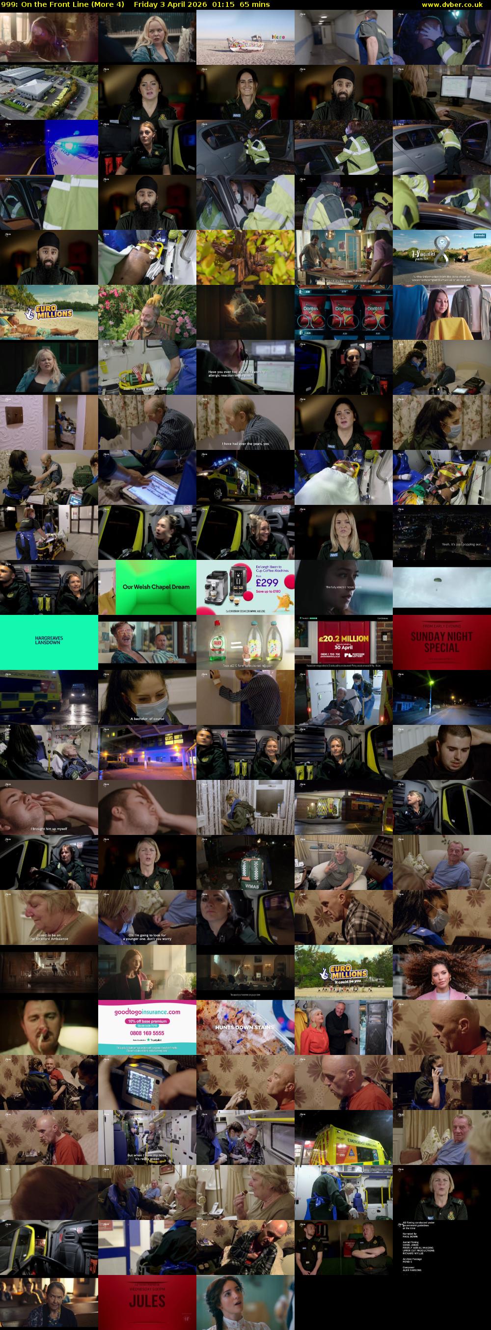 999: On the Front Line (More 4) Friday 3 April 2026 01:15 - 02:20