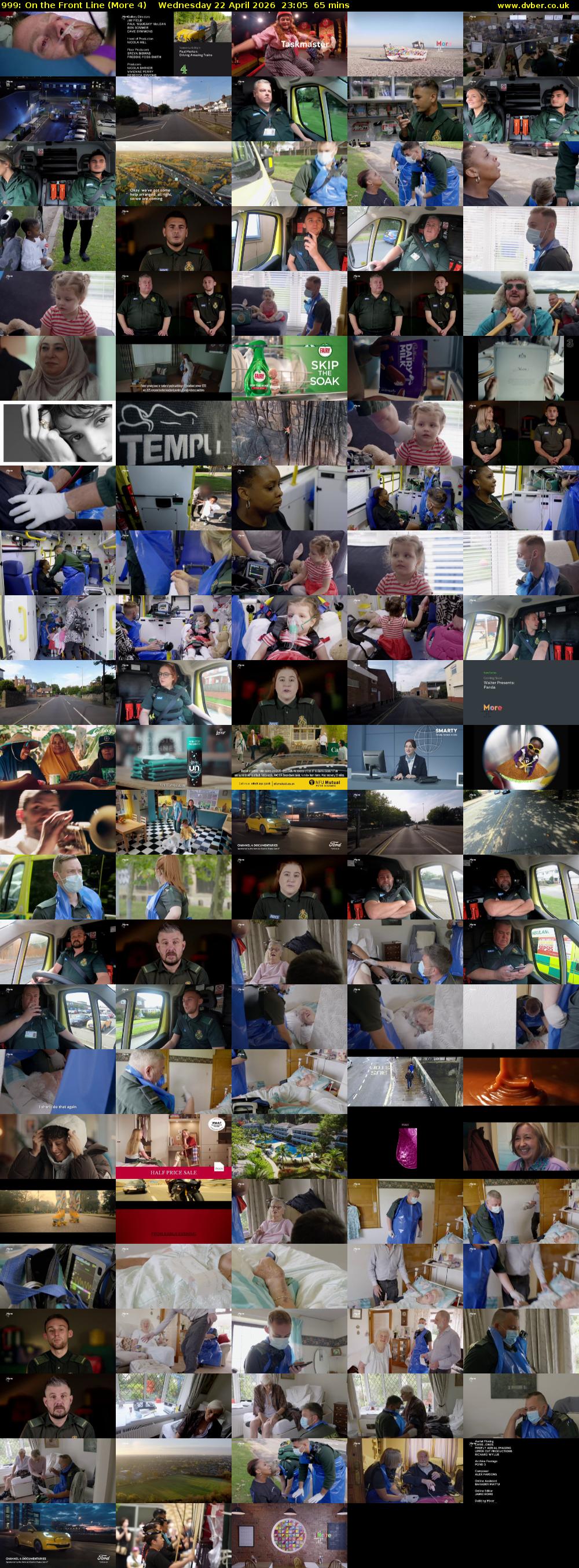 999: On the Front Line (More 4) Wednesday 22 April 2026 23:05 - 00:10
