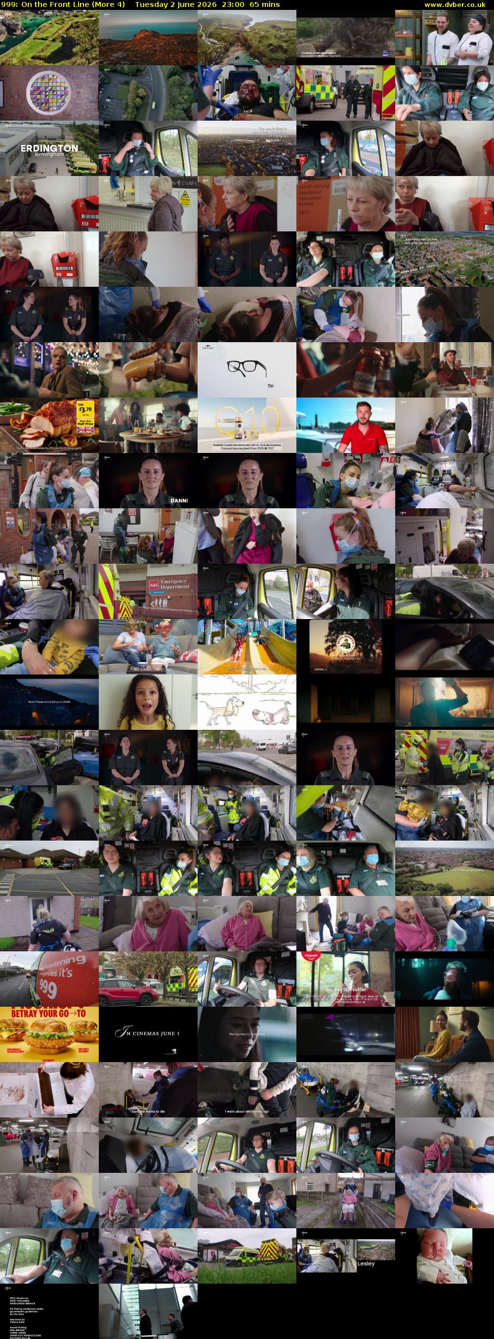 999: On the Front Line (More 4) Tuesday 2 June 2026 23:00 - 00:05